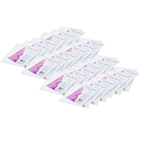 Charles Leonard Clear Vinyl Pencil Pouch with Zip-lock Closure, PK24, Recommended Grade: K+ 76380